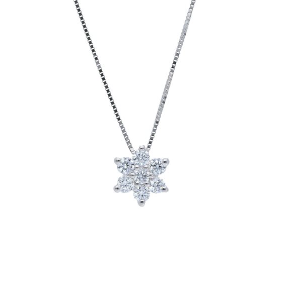 Collier Babila Milano Femme in Or blanc Diamante 0.28 Ct 189893 - 189893